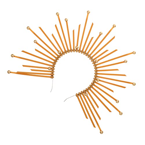 DECHOUS Vintage Haarband Mit Goldener Krone Für Damen Einzigartige Haarschmuck Für Kostümpartys Halloween Und Besondere Anlässe Flexibel Und Für Fotoshootings Und Feiern von DECHOUS