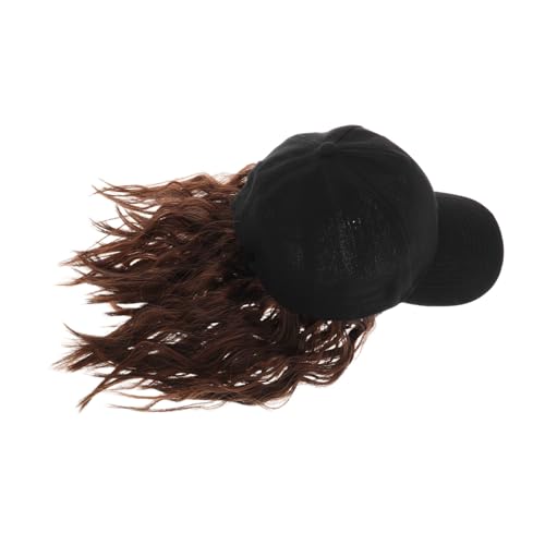 DECHOUS Herrenhutperücke Frisur-haarperücken Herren-kurzhaarperückenhut Campinghut Vintage-hüte Für Männer Lässige Baseballkappe Fischerhut Kappe Mit Haaren Für Frauen Perückenzubehör Kurz von DECHOUS