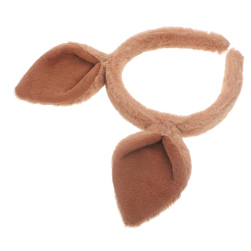 DECHOUS Känguru-Ohr-Stirnband Für Halloween Cosplay – Niedliches Tierohren Haarband Für Kostümpartys Und Make Up Ideal Für Erwachsene Und in Und Beige von DECHOUS