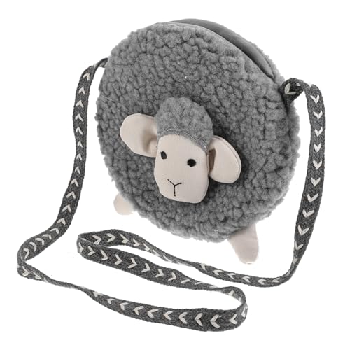 DECHOUS Kleiner Mädchen Umhängetasche Cartoon Schaf Geldbörse Aus Baumwolle Leichte Schultertasche Für Junge Mädchen Für Geschenke Und Everyday-Style von DECHOUS