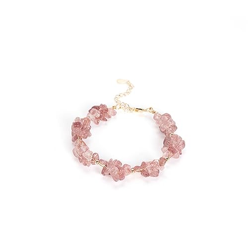 DECHOUS Armband Für Damen Und Kinder Pink Modisches Design Armband Für Partys Reisen Strand Aus Glas Und Metall Verformungs Und Farbbeständig von DECHOUS