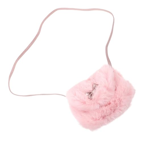 DECHOUS Pelzige Tasche Für Kleine Mädchen Umhängetasche Handtasche Zum Umhängen Süße Tasche Für Urlaub Und Party Leicht Und Langlebig von DECHOUS