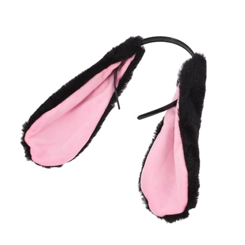 DECHOUS Hasenohren-stirnband Flauschig Für Damen Tiermotiv-kopfbedeckung Party-accessoires Lange Pelzige Ohren Geburtstagsfeiern Cosplay Zubehör Erwachsene von DECHOUS