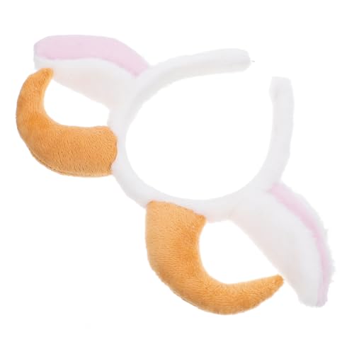 DECHOUS Plüsch Tierohren Stirnband mit Verstellbarer Elastizität Kuschelige Lammohren Haarreif für Halloween Karneval Party Haarschmuck für Erwachsene von DECHOUS