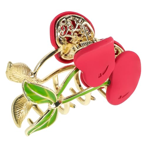 DECHOUS Süßer Kirsch Haarclip für Damen Robuster Haarkralle mit Fruchtigem Design für Hohe Sicherer für Dickes und Dünnes Haar Verspieltes Haaraccessoire Wassermelonenrot DECHOUS Süßer Kirsch Haarclip für Damen Robuster Haarkralle mit Fruchtigem Design für Hohe Sicherer für Dickes und Dünnes Haar Verspieltes Haaraccessoire Wassermelonenrot von DECHOUS