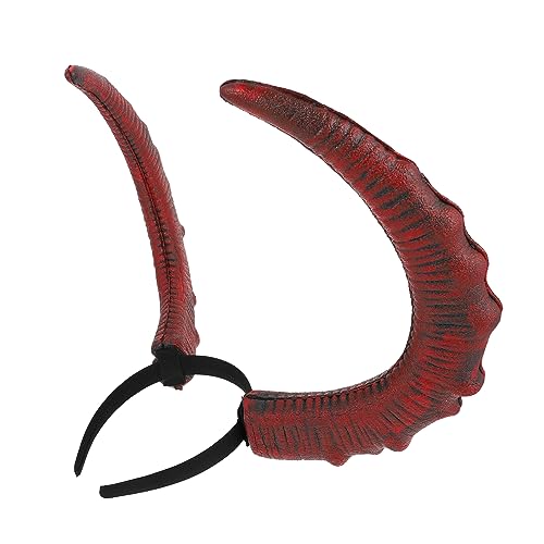 DECHOUS 1stück Teufelshorn Stirnband Kostüm Zubehör Für Halloween Cosplay Partys Bequeme Horn Haarschmuck Für Damen Und von DECHOUS