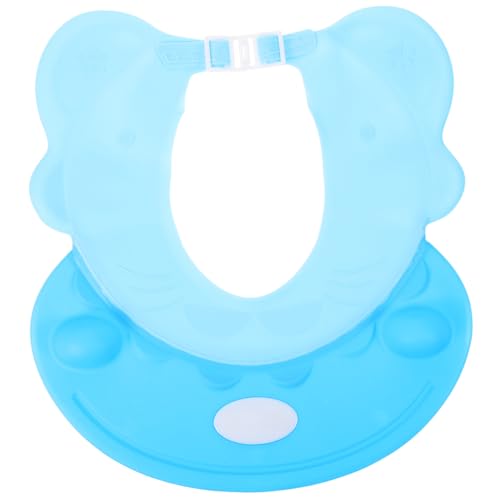 DECHOUS Verstellbare Bademütze mit Ohrenschutz für Haarewaschen und Duschen Verstellbar Leichtes Material Kindgerechte Form Schützt Augen und Ohren Geeignet für Junge Mädchen Baden und von DECHOUS