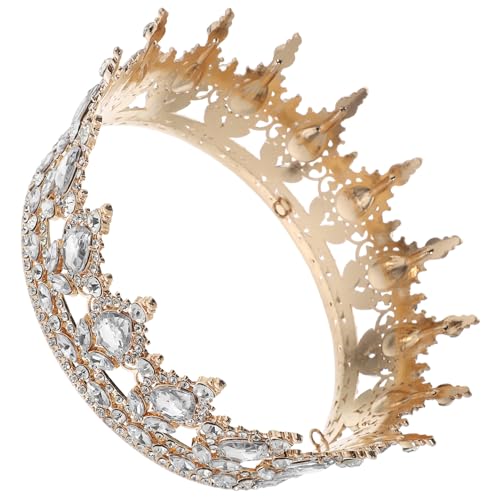 DECHOUS Vintage Strass-Königin-Krone Für Frauen – Glitzer-Kristall-Prinzessinnen-Tiara Hochzeit Braut-Stirnband Kostüm Geburtstagsparty Haar-Accessoires Foto-Requisiten von DECHOUS