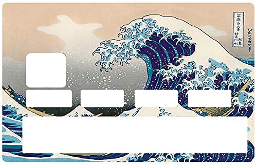 Die große Welle von Kanagawa von hokusai - Kreditkarten Aufkleber – Passgenaue Aufkleber – Differenzieren und dekorieren Sie Ihre Bankkarte nach Ihren Wünschen !! von DECO-IDEES