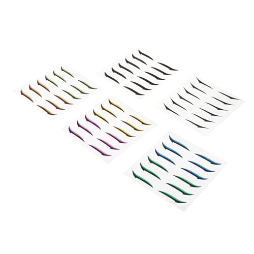 DECOMELODY 36paare Pärchen Glitzer Eyeliner Aufkleber Für Frauen Wiederverwendbare Doppelte Lidstrahlschienen Wasserfest Und Schweißresistent Für Augenformen von DECOMELODY