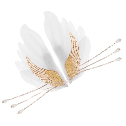 DECOMELODY 1 Paar Haarklammer mit Engelsflügel Design Leicht und Komfortabel für Teenager und Damen für Feste Hochzeiten und Alltag Einfache Anwendung Werkzeuge von DECOMELODY