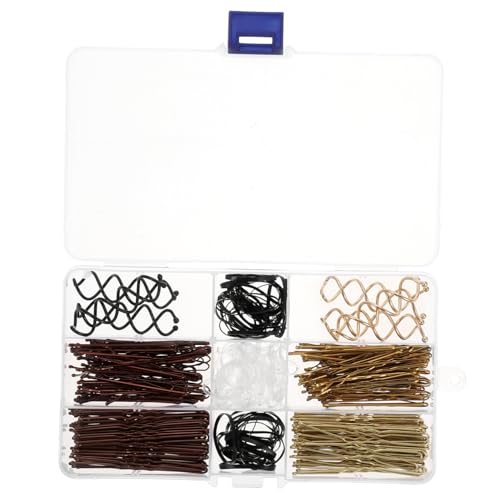 DECOMELODY 1 Schachtel U Förmige Haarnadeln Damen Teiliges Bobby Pins und Haargummis Haarzubehör für Mädchen Frauen Langlebig Stabil Vielseitig für Verschiedene Frisuren von DECOMELODY