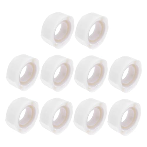 DECOMELODY 10 Rollen Einweg Wimpernkleber Halter Aufkleber Lash Glue Cup Pads Wimpernverlängerung Zubehör Sicher Fixierbar Für Präzise Lash Anwendung Geeignet Für Frauen und Mädchen von DECOMELODY