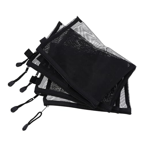 DECOMELODY 10 Stück Teiliges Durchsichtige Nylon Mesh Kosmetiktaschen mit Reißverschluss Leichte Make Up Taschen Transparente Organizer für Reisen und Alltag Strapazierfähig und Vielseitig von DECOMELODY