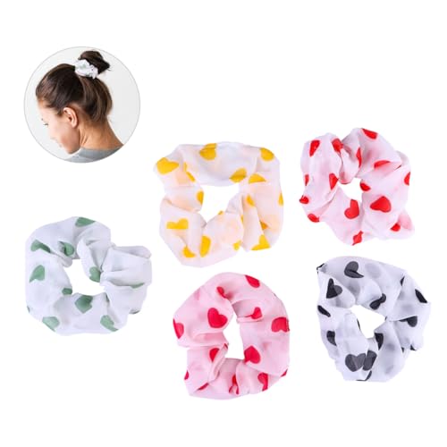 DECOMELODY 10 Stück Teiliges Haargummis aus Weichem Chiffonstoff Elastische Haarbänder für Mädchen und Frauen Bunte Sommer Haarties Langlebig und Angenehm zu Tragen Geeignet für Alltag und von DECOMELODY