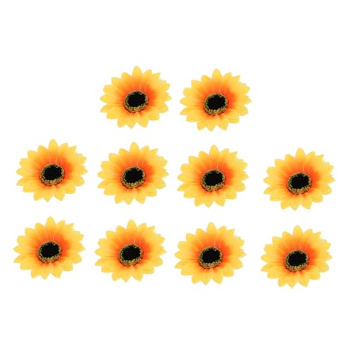 DECOMELODY 10 Stück Teiliges Sunflower Barrette Legierung Modische Haarklammern für Mädchen Fester Griff Haarschonender Eleganter Haarschmuck für Party und Alltag von DECOMELODY