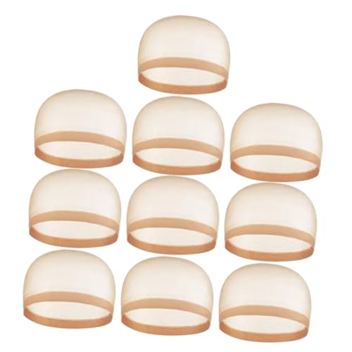 DECOMELODY 12 Stück Teiliges Elastisches Haarnetz für Perücken Atmungsaktives Dehnbares Netzmaterial Geeignet für Verschiedene Kopfgrößen als Filmkostüm Accessoire für Festivals von DECOMELODY
