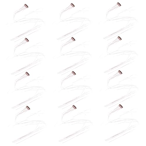 DECOMELODY 12stücke Unsichtbare Haarverlängerungen Mit Glitzer-optik Synthetische Haarsträhnen Für Boho-partyfrisuren Nahtlose Haaraccessoires Für Frauen von DECOMELODY