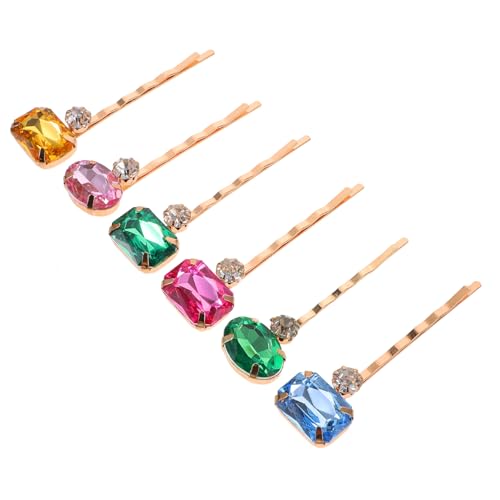 DECOMELODY 12 Stück Teiliges Strass Haarspangen für Damen Glänzende Acryl Haarklammern Bobby Pins Eleganter Haarschmuck für Hochzeit Party und Alltag Vielseitige Frisuren Dekoration von DECOMELODY