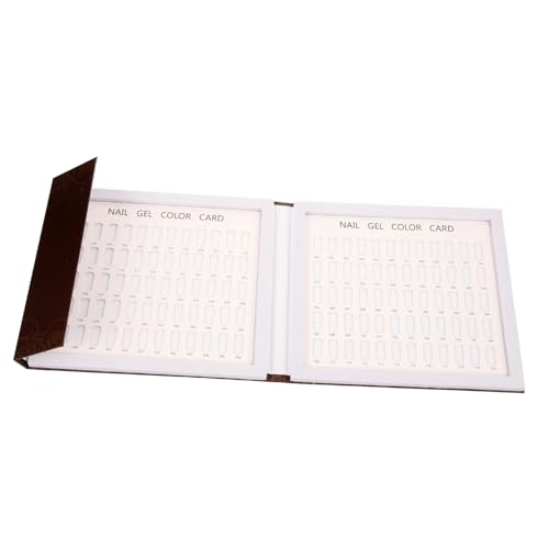 DECOMELODY Display Für Nagelgelkarten Tabelle Mit 120 Nagelspitzen Maniküre-farb-organizer-buch von DECOMELODY