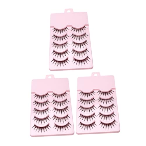 DECOMELODY 15 Paare Natürliche Lange Falsche Wimpern Verlängerung Zarte Flauschige Eyelash Extensions Für Alltag Salon Geeignet Mädchen Make up Zubehör von DECOMELODY