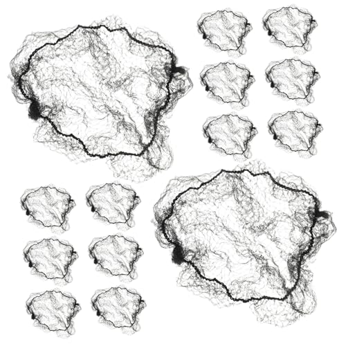 DECOMELODY 15stücke Haarnetze Für Perücken Miniatur-netzkappen Aus Elastischem Material Für Puppen Und Damen Ballett-haar-organizer Platzsparendes Design Für Reisen Und Aufbewahrung von DECOMELODY