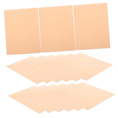 DECOMELODY 15 Stück Teiliges Tattoo Übungshaut aus Lebensmittelechtem Silikon Realistische Textur und Hautdicke für Anfänger zum Tätowieren und Makeup Practice Flexible Fake Skin Sheets von DECOMELODY