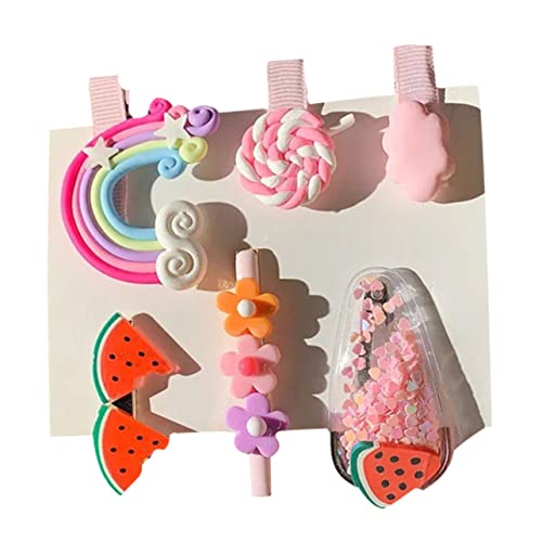 DECOMELODY 18 Stück Teiliges Haarnadel Bunte Haarklammern für Mädchen Modische Süße Haarschmuck Bobby Pins Geeignet für Junge Mädchen und Kleinkinder Vielfältige Farben Zufällige Farbe von DECOMELODY