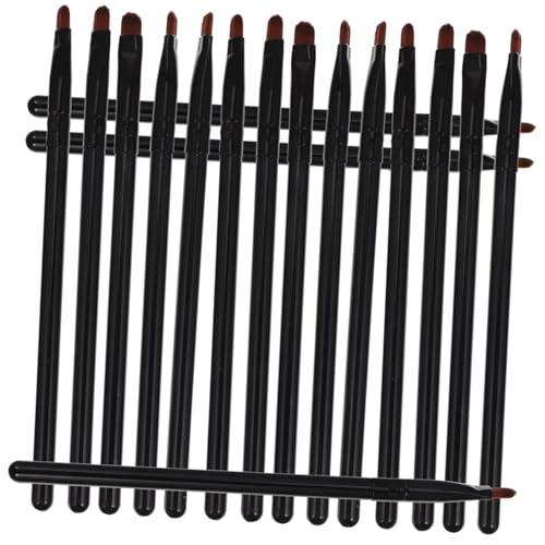 DECOMELODY 18 Stück Teiliges Make up pinselset mit Concealer Flachem Eyeliner pinsel Weiche Synthetische Borsten Ergonomischer Griff Vielseitig für Augen make up und Präzises Auftragen von DECOMELODY