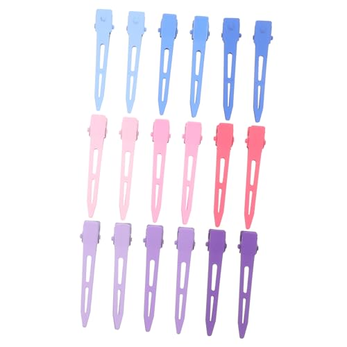 DECOMELODY 18 Stück Teiliges Set Haarklammern Knick Nahtlose Haarklemmen für Styling von Damen Haaren Trendigen Farbverläufen Blau für Make Up und Tägliche Frisuren von DECOMELODY