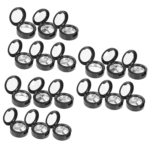 DECOMELODY 18stücke Runder Transparenter Lidschatten-Organizer Mit Fächern Nachfüllbarer Kosmetikbehälter Für Frauen Praktische Reise-aufbewahrungsbox Für Make-up von DECOMELODY