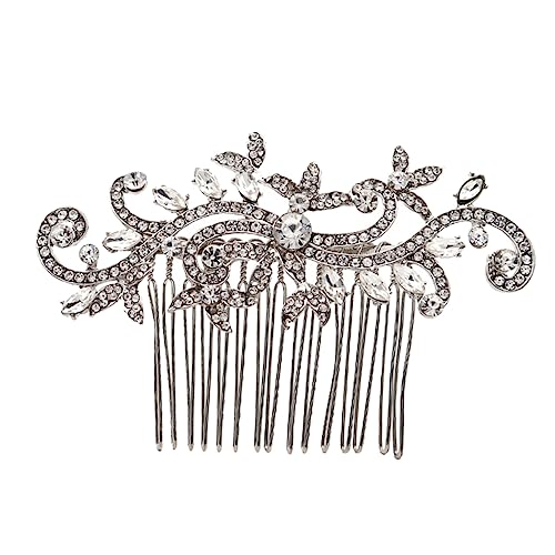 DECOMELODY 1stück Hochzeits Haarkamm Mit Strasssteinen Braut Haaraccessoire Für Besondere Anlässe Wie Hochzeiten Und Bälle Zarter Kopfschmuck Mit Funkelnden Details von DECOMELODY