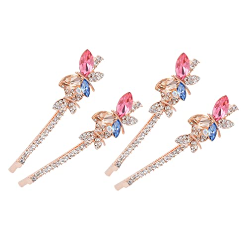 DECOMELODY 2paare Wasserstein Schmetterlings Haarklammern Für Damen Glitzer Haarspangen Haar-accessoires Für Partys Und Besondere Anlässe von DECOMELODY