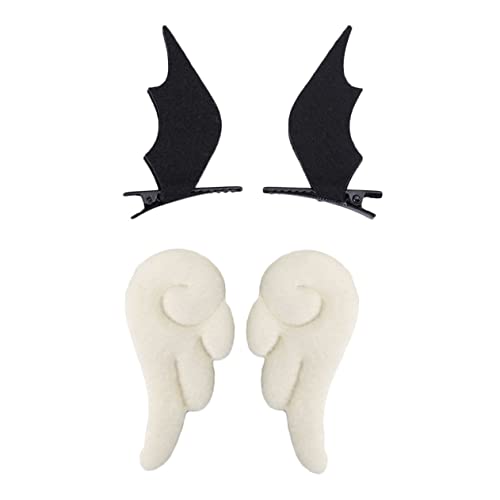 DECOMELODY 2 Paare Engelsflügel Haarnadel Mädchen Haarschmuck Für Haarklammer Dämon Flügelclips Flügel Haarnadeln Stift Zubehör Lilie Barrettes Wings Dekor von DECOMELODY