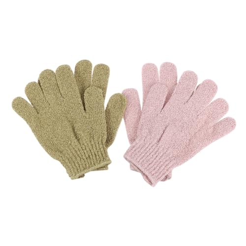 DECOMELODY 2 Paare Five Fingers Peelinghandschuhe Duschhandschuhe zur Körperreinigung und Massage Effektive Hautpeeling Waschlappen für Männer und Frauen Inklusive Rosa und Grüner Farbe DECOMELODY 2 Paare Five Fingers Peelinghandschuhe Duschhandschuhe zur Körperreinigung und Massage Effektive Hautpeeling Waschlappen für Männer und Frauen Inklusive Rosa und Grüner Farbe von DECOMELODY