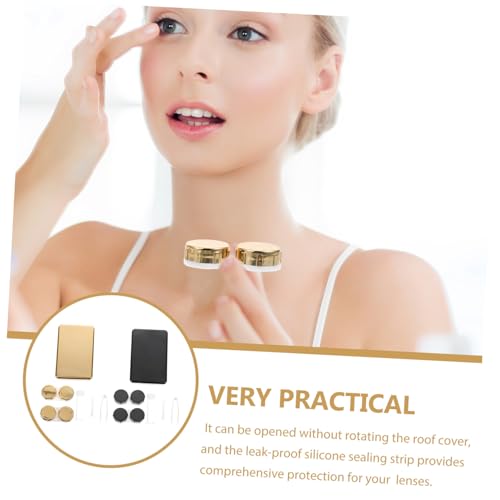 DECOMELODY 2 Sätze Leichtes Tragbares Kontaktlinsenetui mit Spiegel aus Robustem Kunststoff Auslaufsicher Kompakt für Damen und Outdoor Einsatz Sichere Aufbewahrung und Schutz der DECOMELODY 2 Sätze Leichtes Tragbares Kontaktlinsenetui mit Spiegel aus Robustem Kunststoff Auslaufsicher Kompakt für Damen und Outdoor Einsatz Sichere Aufbewahrung und Schutz der von DECOMELODY