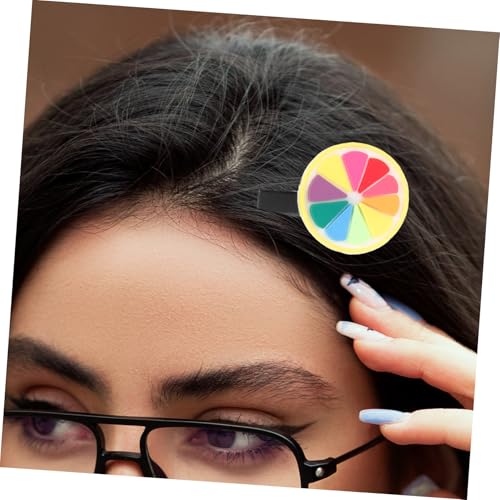 DECOMELODY 2 Satz Bunte Haarspangen Teilig Früchte Design Haarclips für Mädchen und Frauen Langlebige Haarschmuck Kreative Haaraccessoires mit Erdbeer und Kiwimotiv Geeignet für Alltag und von DECOMELODY
