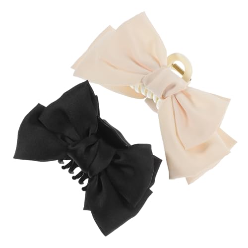 DECOMELODY 2 Stck Große Haarklammer Teiliges mit Schleifen Design Robuste Haarklammern für Dickes und Schmerzfrei Leicht und Dekorativ für Damen und Mädchen im Alltag und Beim Styling von DECOMELODY