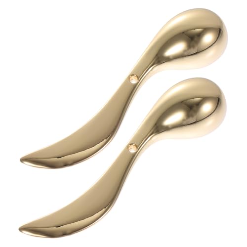 DECOMELODY 2 Stück Augencreme Massagestab Make Up Gadgets Gesichtswerkzeug Hautpflege Gesichtsroller Gesichts Augencreme Löffel Hautpflege Gesichtscreme Augencreme Goldene von DECOMELODY