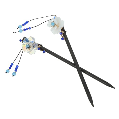 DECOMELODY 2 Stück Chinesische Blumen Haarstäbchen Holz Haarnadeln mit Quaste Vintage Stil Damen Haarschmuck Elegant für Traditionelle Frisuren und Cosplay Langlebig und Modisch DECOMELODY 2 Stück Chinesische Blumen Haarstäbchen Holz Haarnadeln mit Quaste Vintage Stil Damen Haarschmuck Elegant für Traditionelle Frisuren und Cosplay Langlebig und Modisch von DECOMELODY