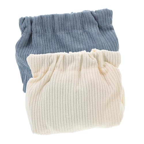 DECOMELODY 2 Stück Cord Kosmetiktasche Kleine Make up Tasche mit Fächern Damen Kulturtasche für Reise Aufbewahrung Schminke Pouch für Handtasche Elegant Weich Strapazierfähig von DECOMELODY