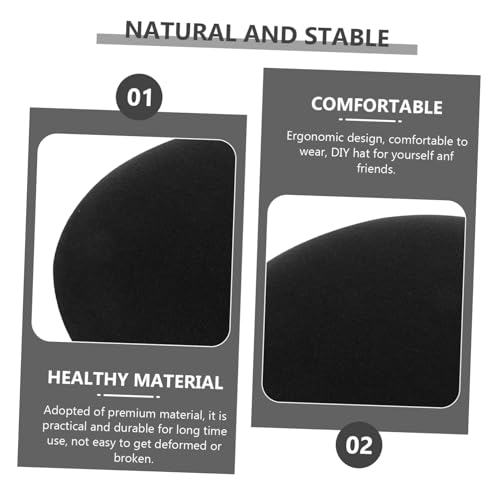 DECOMELODY 2 Stück DIY Fascinator Basen Kleine Runde Hutbasis für Mädchen Material Ergonomisch Stabil Modisch Leicht Tragbar Zubehör für Selber Machen von Hüten von DECOMELODY