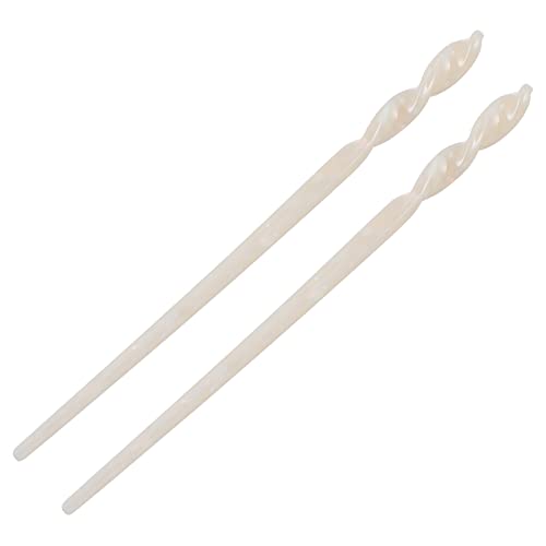 DECOMELODY 2 Stück Ein-wort-nadel-stecknadel Schnappen Haarstäbchen Aus Acetat Geformt Antiquität Lang Retro-haarnadel Brötchen Schwarz Heiraten Haarstäbchen Für Frauen Stöcke Essigsäure von DECOMELODY