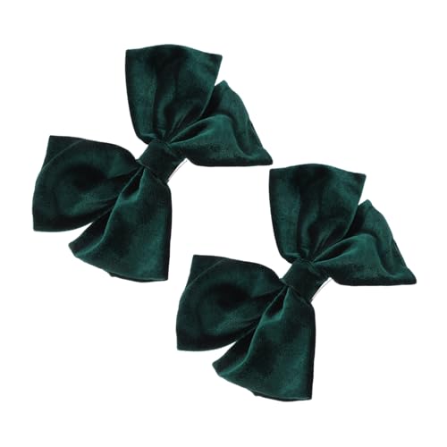 DECOMELODY 2 Stück Große Haarschleifen Haarspangen Handgefertigte Stoff Haarclips mit Schleifen Design Farblich Abgestimmte Haaraccessoires für Mädchen und Frauen Geeignet für Alltag Party von DECOMELODY
