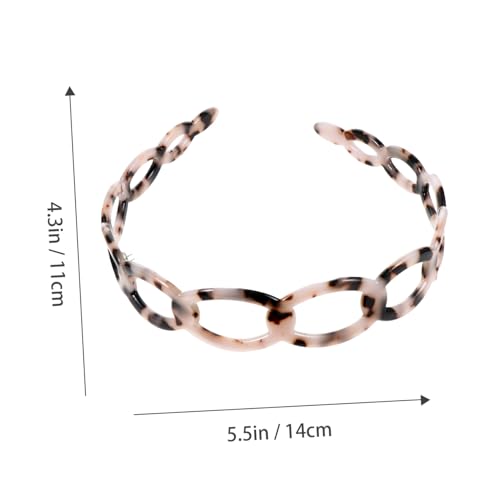 DECOMELODY 2 Stück Haarreifen mit Rutschfestem Design Hohl Gearbeitete Haarschmuck Accessoires für Damen und Mädchen Leichter Bequemer Kopfschmuck in Elegantem Schildpatt Zufällige Farbe von DECOMELODY