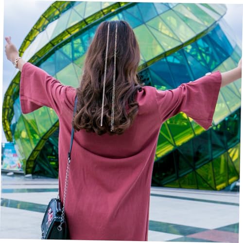 DECOMELODY 2 Stück Haarschmuck mit Strass und Quasten Stilvolle Haarspangen für Zöpfe und Pferdeschwanz Modische Damen haarclips für Partys Hochzeiten Leicht und Stabil Vielseitig Einsetzbar von DECOMELODY