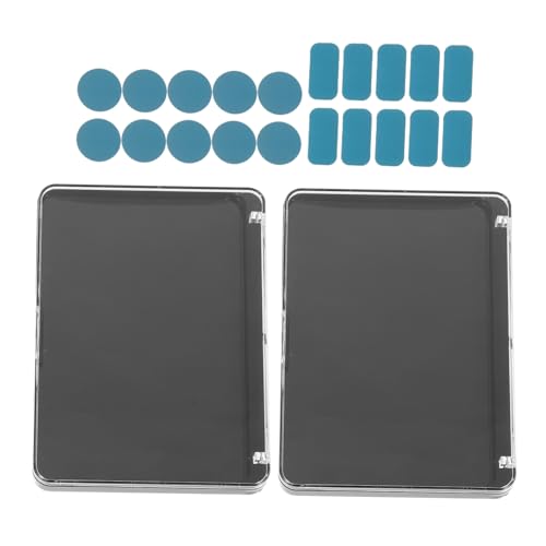 DECOMELODY 2stücke Leere Make-up Lidschatten-palette Kosmetik-pfanne Für Highlighter Contour Leere Lidschatten-pfanne Make-up-etui Kosmetik-pfanne von DECOMELODY