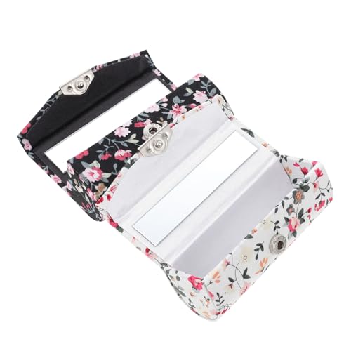 DECOMELODY 2 Stück Lippenstift Aufbewahrungsboxen mit Spiegel Kompakte Tragbare Lipstick Case Holder in Retro Blumenmuster Praktische Make up Organizer für Zuhause Büro und Unterwegs von DECOMELODY