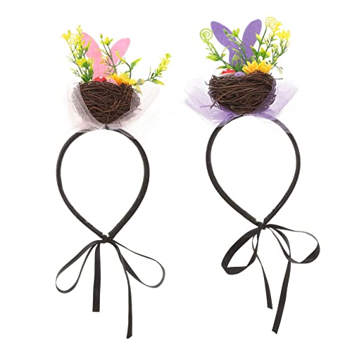 DECOMELODY 2stücke Stirnband Blume Haar Hoop Kopfdekoration Für Mädchen Cosplay Haar Zubehör Für Party von DECOMELODY