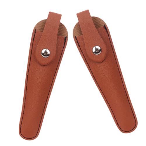 DECOMELODY 2 Stück PU Leder Scherentasche Teiliges Friseurscheren Schutzhülle Leicht Tragbar Friseur Organizer für Salon und Zuhause Schutzcover für Haarschneidewerkzeug von DECOMELODY